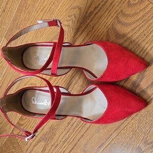 BAMBI Elegant Red Women's Shoes
